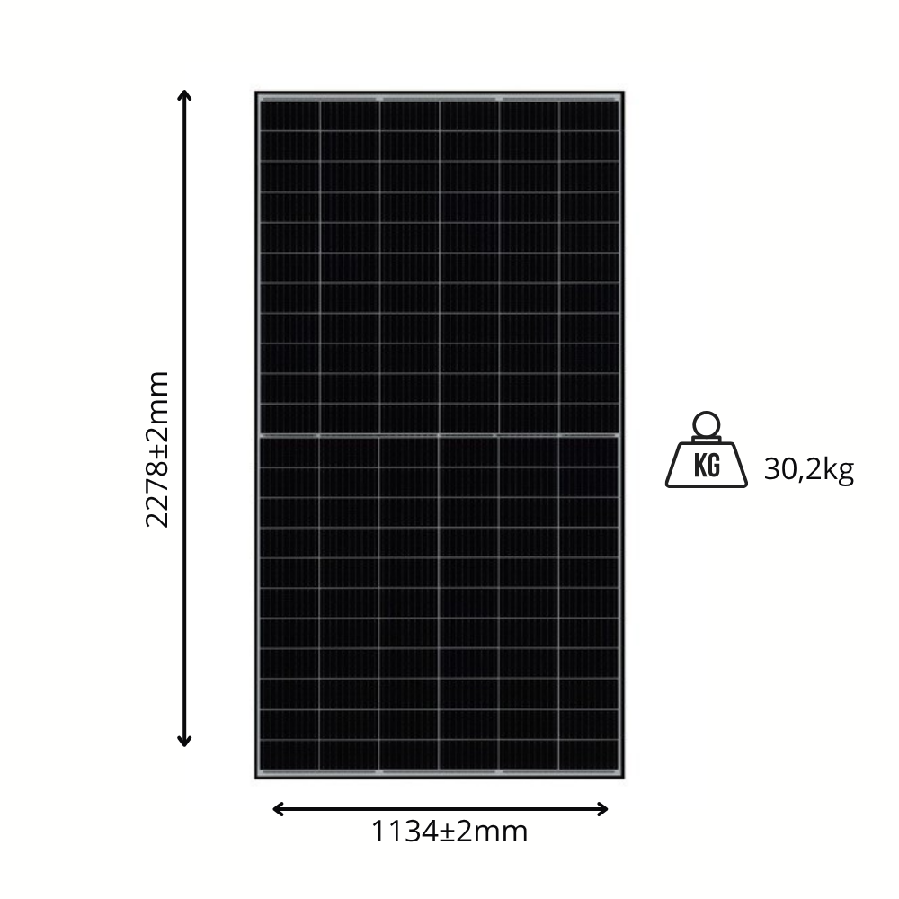 630W TOPCon Bifacial Monocrystalline Photovoltaic Panel