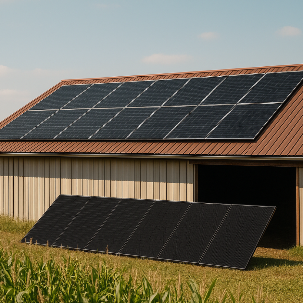 Monocrystalline photovoltaic panel 450W TOPCon Bifacial Full Black