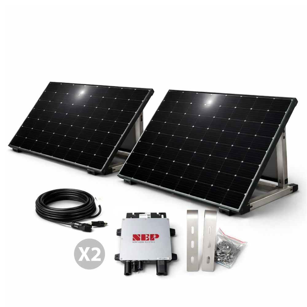 Kit solaire Plug & Play 800W - Autoconsommation - Silver